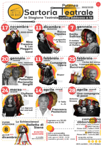 Programma Rassegna Sartoria Teatrale 2022/2023 @ Cineteatro Don Bosco Potenza