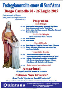 Festa di S. Anna e sagra dell'anguria @ Borgo Casinello